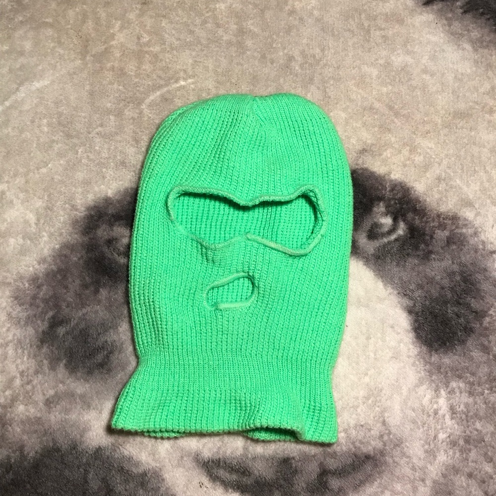Green Knit Balaclava
